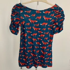 Anthropologie Fox Tee - XS